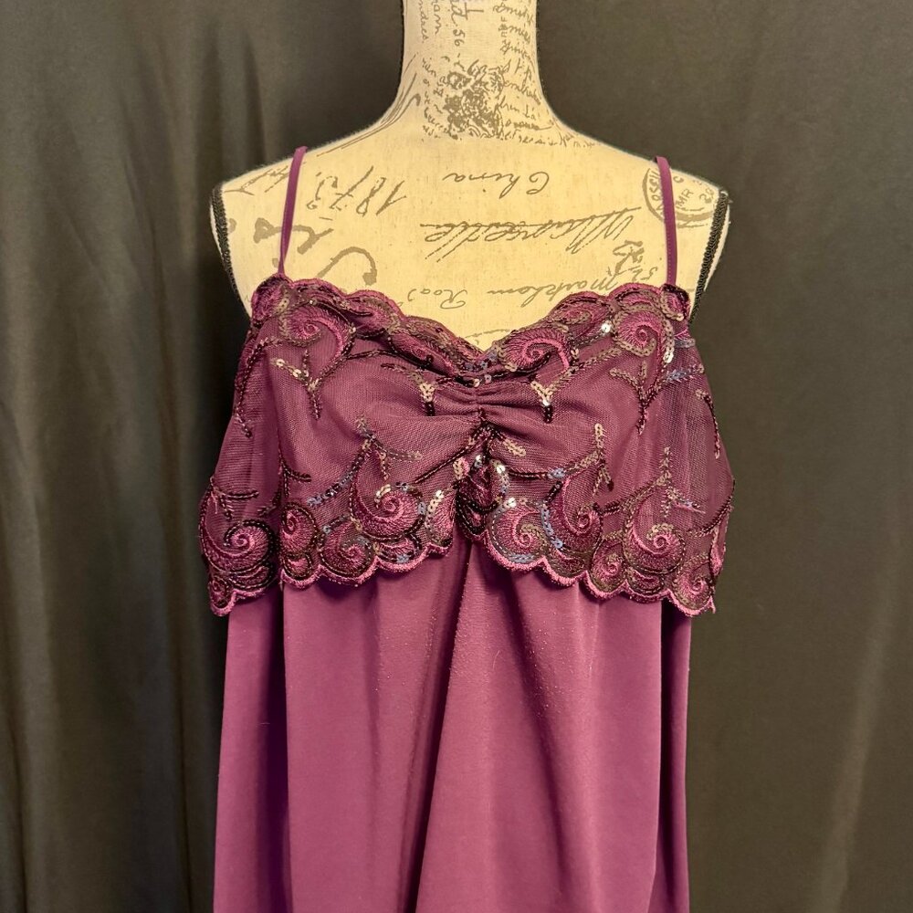 Lane Bryant Sequined Lace Bust Spaghetti Strap top